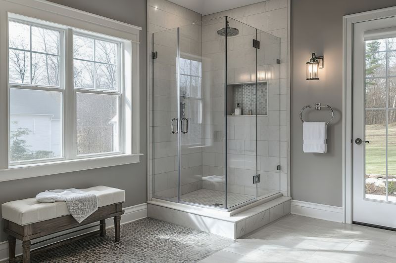 Open Concept Shower with Minimal Frame